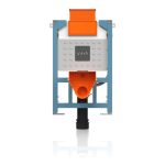 VitrA V-Fix Prime Reduced Height (82cm) WH WC Frame & 3/6L Cistern (Floor/Wall Fix)