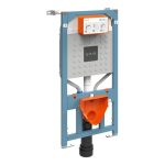 VitrA V-Fix Prime WH WC Frame & 12cm 3/6L Cistern (Floor/Wall Fix  Electric & Water Connection)