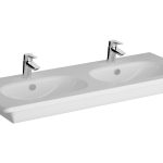 VitrA Zentrum 1200x460mm 2TH Vanity Basin w/Overflow - White