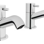 VitrA Minimax S Bath Pillar Taps- Chrome