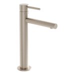 VitrA Origin Tall Basin Mixer - Brushed Nickel