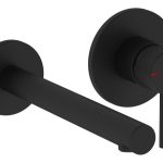 VitrA Origin Wall Mounted 2-Hole Basin Mixer - Matt Black