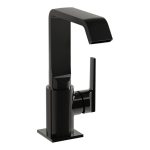 VitrA Suit Basin Mixer (Side Handle) - Gloss Black