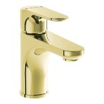VitrA Root Round Compact Basin Mixer - Soft Gold