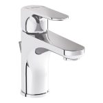 VitrA Root Round Compact Basin Mixer w/Waste Lever - Chrome