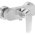 VitrA Root Round Wall Mounted Shower Mixer - Chrome