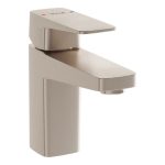 VitrA Root Square Compact Basin Mixer - Brushed Nickel