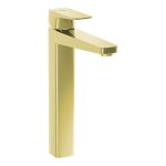 VitrA Root Square Tall Basin Mixer - Soft Gold