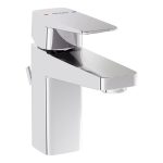 VitrA Root Square Compact Basin Mixer w/Waste Lever - Chrome