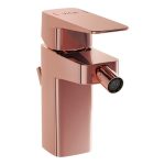 VitrA Root Square Bidet Mixer - Soft Copper