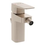 VitrA Root Square Bidet Mixer - Brushed Nickel