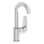 VitrA Root Round Swivel Basin Mixer - Chrome