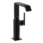 VitrA Suit Tall Basin Mixer (Side Handle) - Gloss Black