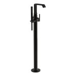 VitrA Suit Floor Standing Bath/Shower Mixer - Gloss Black