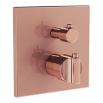 VitrA Suit Integrated Thermostatic Shower Mixer - Soft Copper