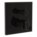 VitrA Suit Integrated Thermostatic Bath/Shower Mixer - Gloss Black