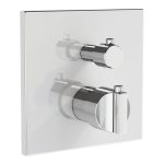 VitrA Suit Integrated Thermostatic Bath/Shower Mixer - Chrome