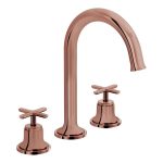 VitrA Origin Classic 3-Hole Basin Mixer - Soft Copper