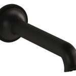 VitrA Origin Classic Wall Mounted Bath Spout - Matt Black