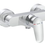 VitrA Flow Round Wall Mounted Shower Mixer - Chrome