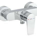 VitrA Flow Square Wall Mounted Shower Mixer - Chrome