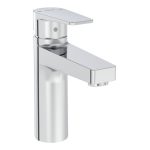VitrA Flow Square Large Basin Mixer - Chrome