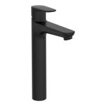 VitrA Flow Soft Tall Basin Mixer - Matt Black