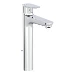 VitrA Flow Soft Tall Basin Mixer w/Waste Lever - Chrome