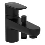 VitrA Flow Soft Monohole Bath/Shower Mixer - Matt Black