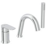 VitrA Flow Soft 3-Hole Bath/Shower Mixer - Chrome