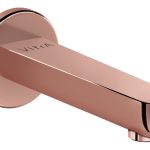 VitrA Root Round Wall Mounted Bath Spout - Soft Copper