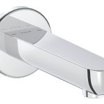 VitrA Root Round Wall Mounted Bath Spout - Chrome
