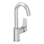 VitrA Flow Square Swivel Basin Mixer - Chrome