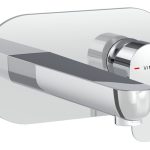 VitrA Flow Soft Wall Mounted Basin Mixer - Chrome