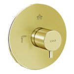 VitrA Root Round 3-Way Diverter - Soft Gold