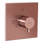 VitrA Root Square 3-Way Diverter - Soft Copper