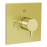 VitrA Root Square 3-Way Diverter - Soft Gold