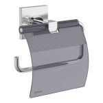 VitrA Root Toilet Roll Holder w/Cover - Chrome