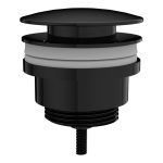 VitrA Universal Waste (Push-Open) - Gloss Black