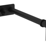 VitrA Bottle Trap for Basins w/Isolation Taps (Asymmetric) - Matt Black