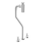 VitrA Bottle Trap for Plural Monoblock Basins - Chrome
