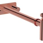 VitrA Bottle Trap for Basins w/Isolation Taps (Symmetric) - Soft Copper