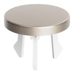 VitrA Basin Overflow Cover - Brushed Nickel