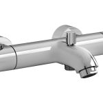 VitrA Aquaheat Wall Mounted Thermostatic Bath/Shower Mixer - Chrome