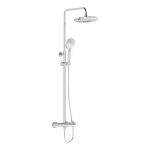 VitrA Aquaheat Bliss 240 Thermostatic Shower Column w/2-Function Overhead - Chrome