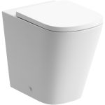 Aquaria Rimless Back To Wall Comfort Height WC & Soft Close Seat